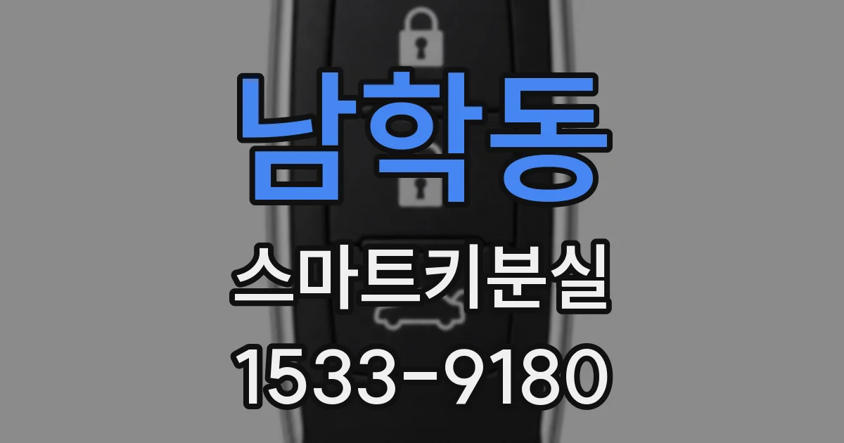 남학동 스마트키분실