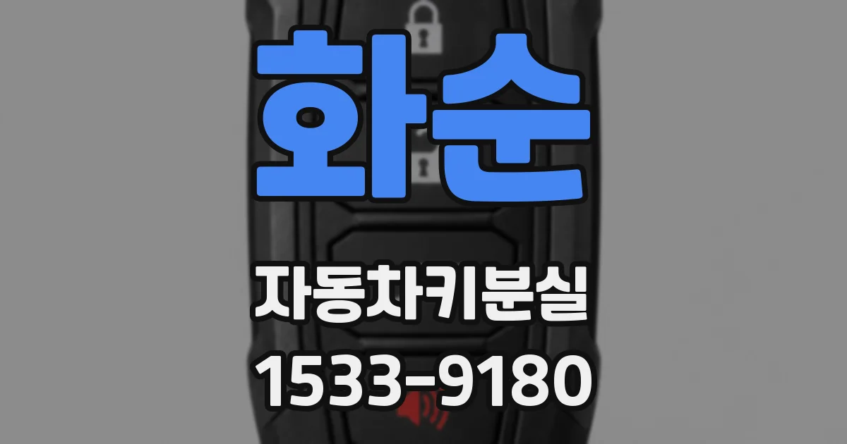 화순 자동차키분실