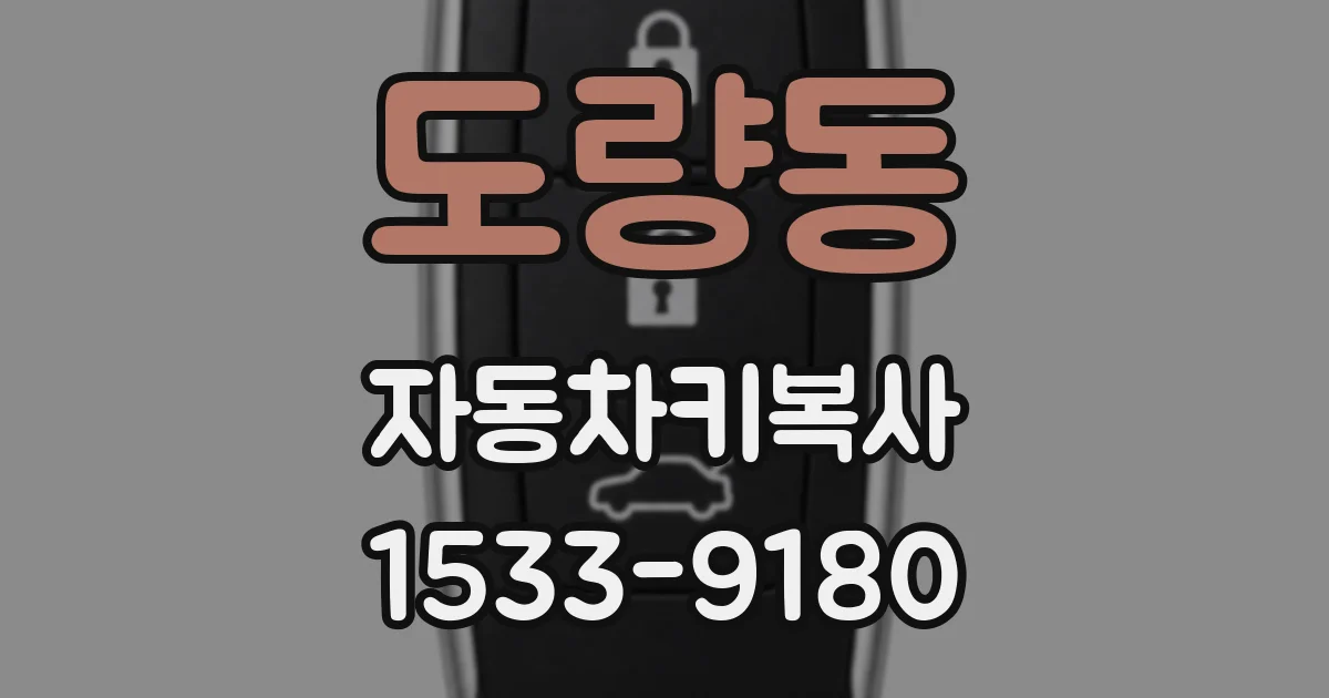 도량동 자동차키복사