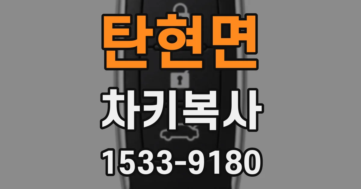 탄현면 차키복사