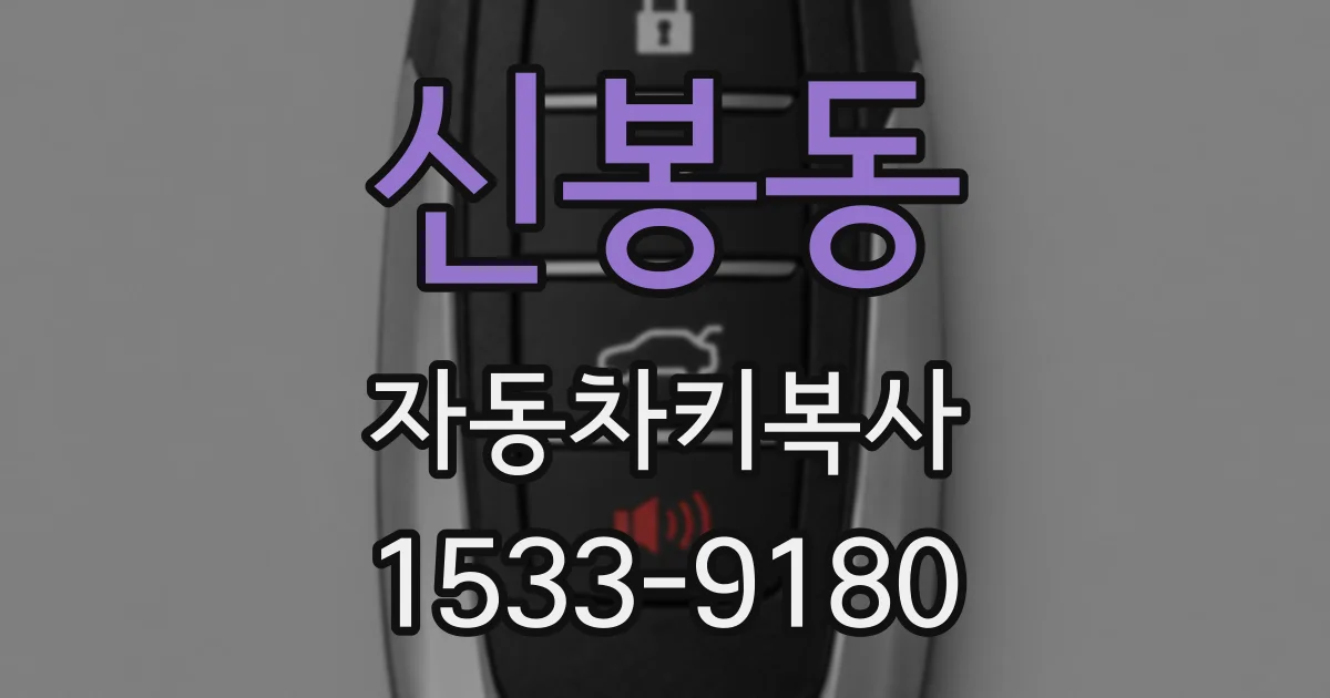 신봉동 자동차키복사