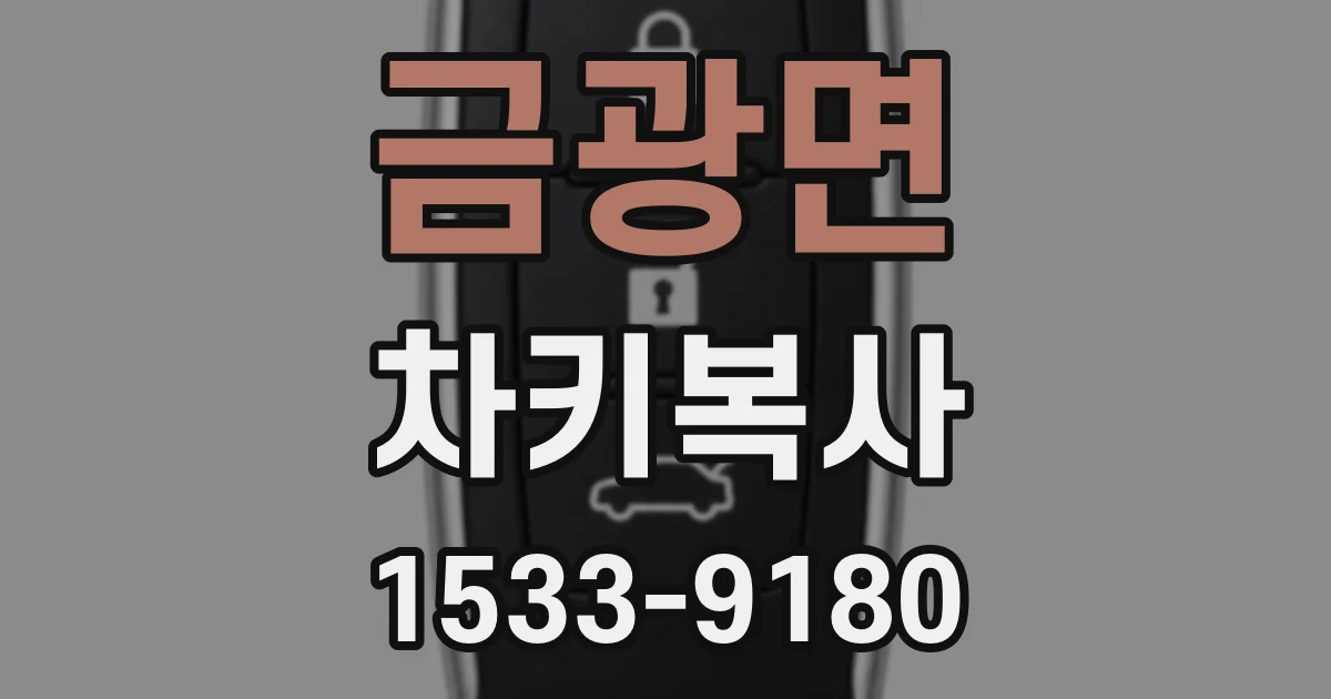금광면 차키복사