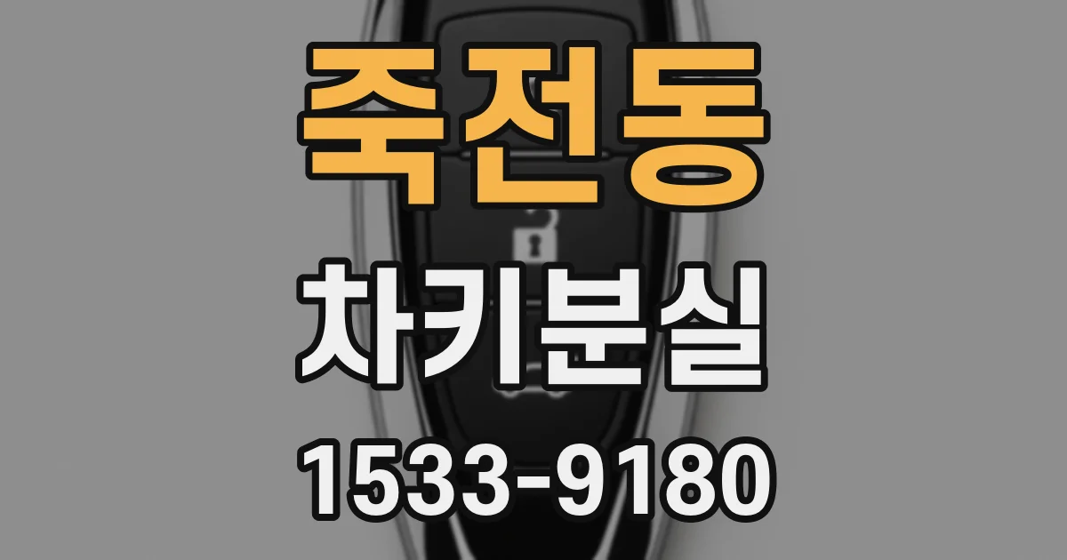 죽전동 차키분실