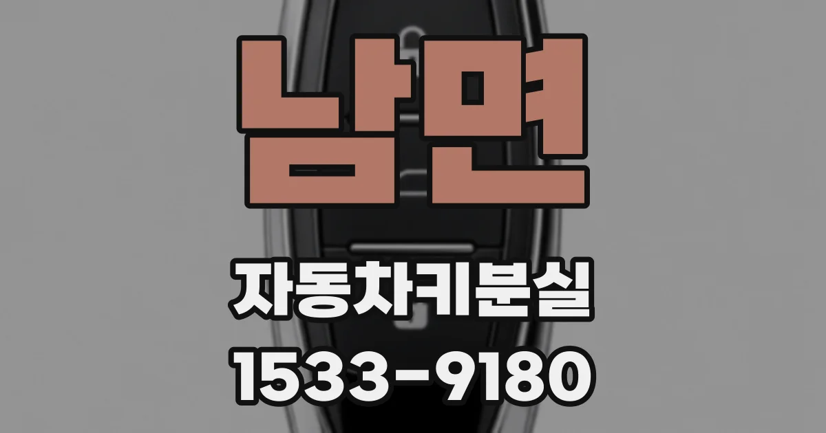 남면 자동차키분실