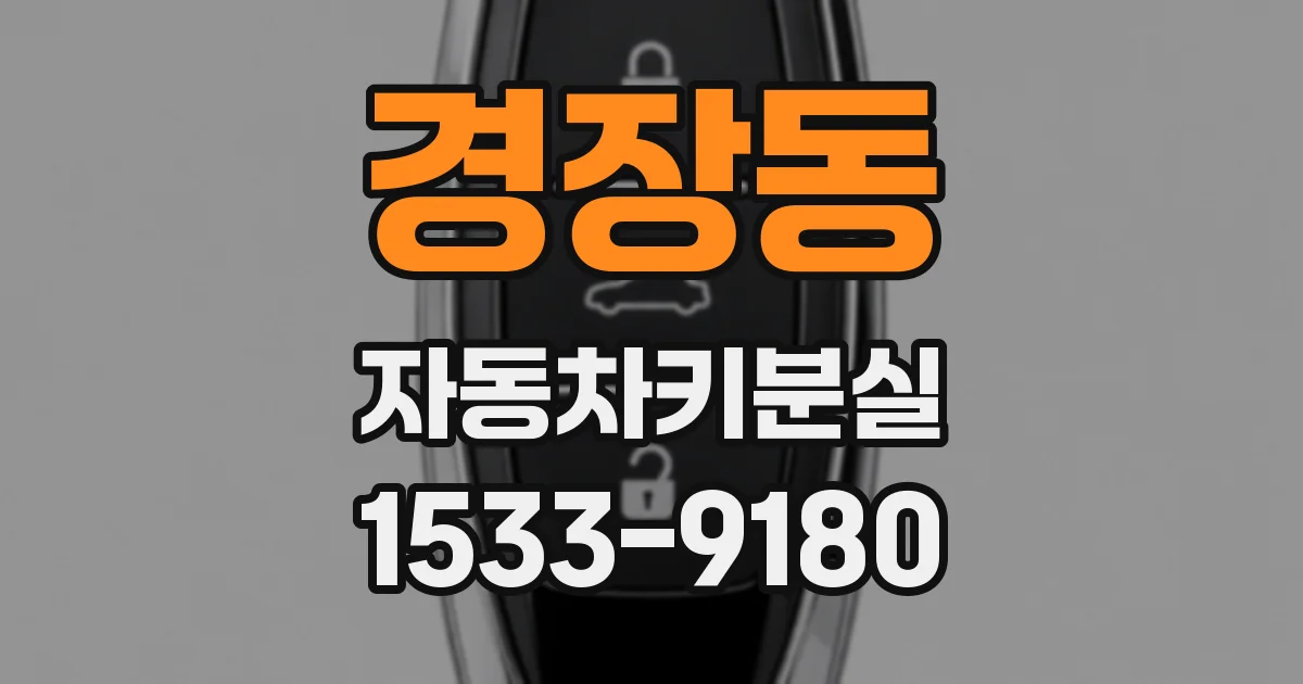 경장동 자동차키분실