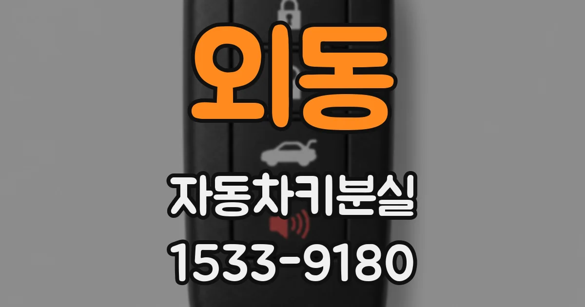 외동 자동차키분실