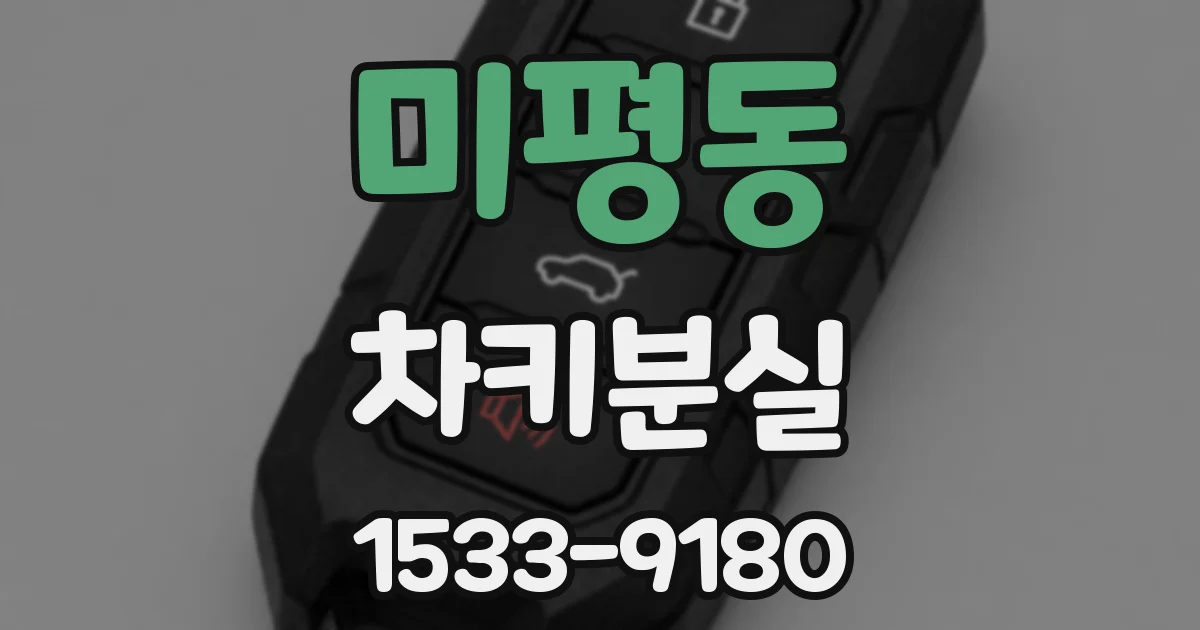 미평동 차키분실
