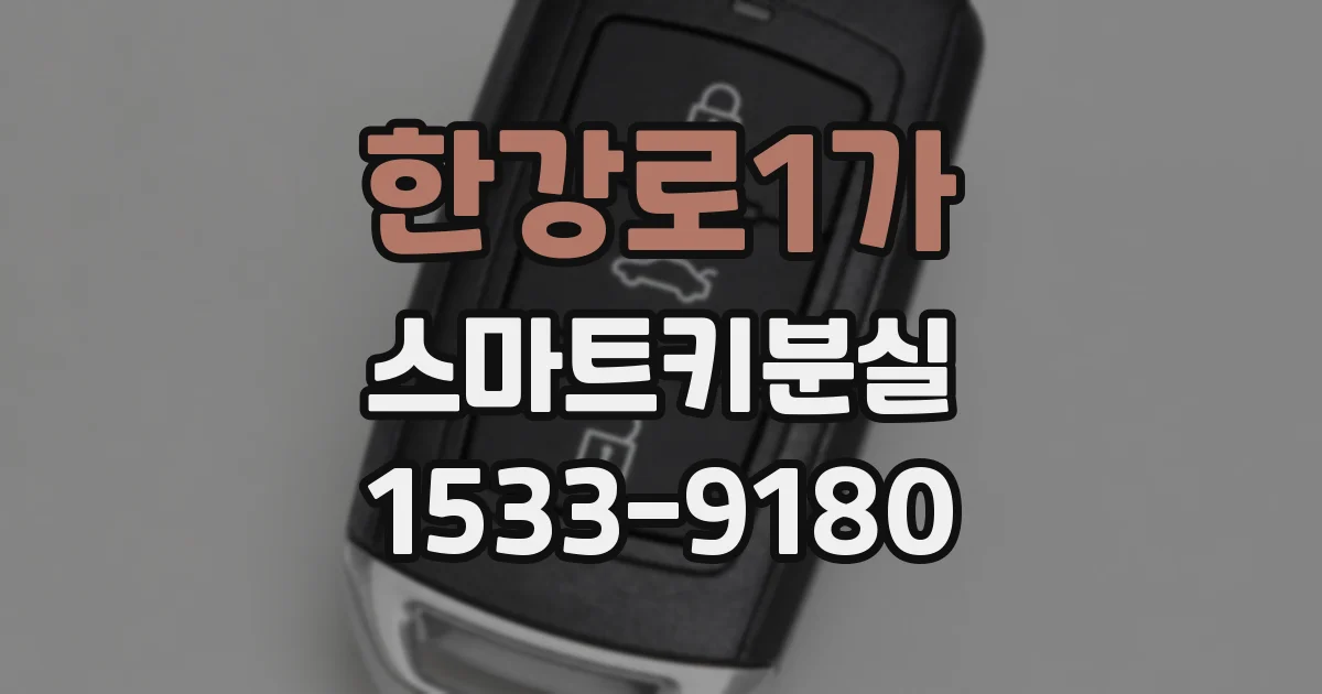 한강로1가 스마트키분실