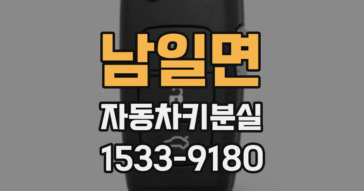 남일면 자동차키분실