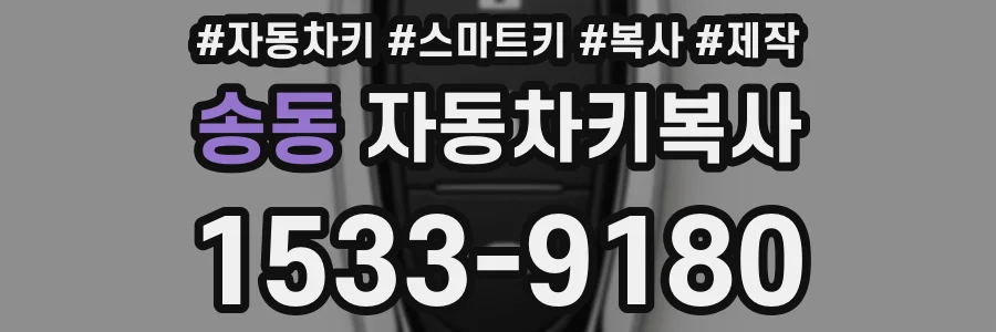 송동 자동차키복사