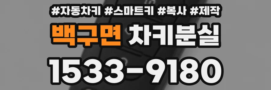 백구면 차키분실