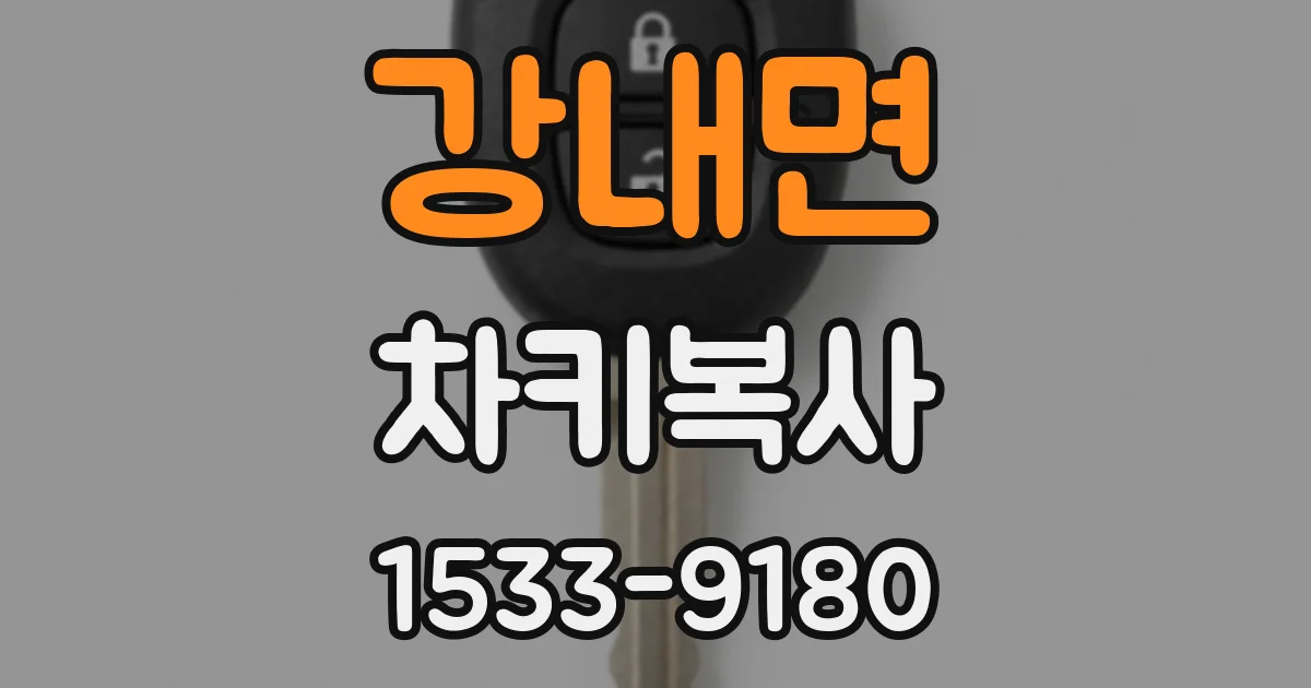 강내면 차키복사