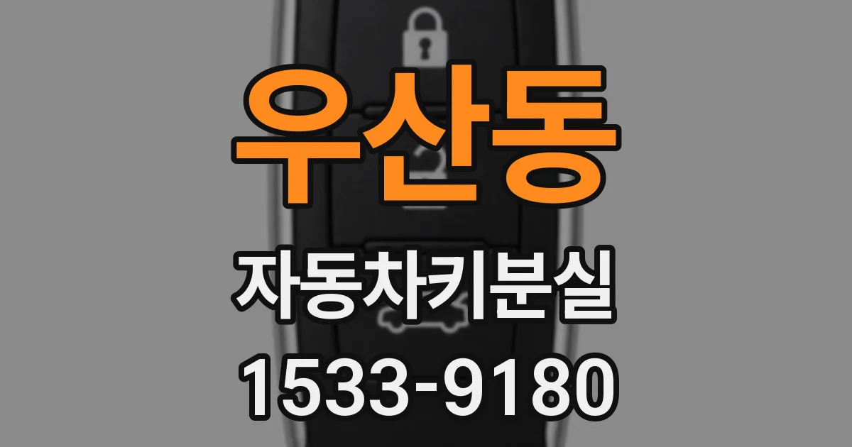 우산동 자동차키분실