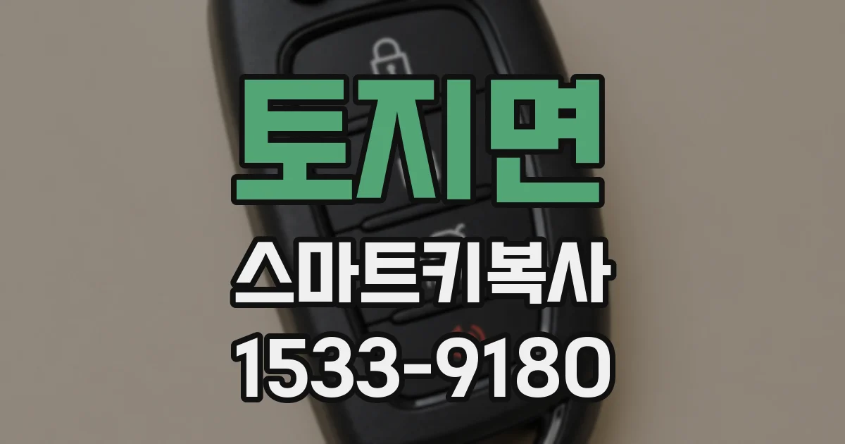 토지면 스마트키복사
