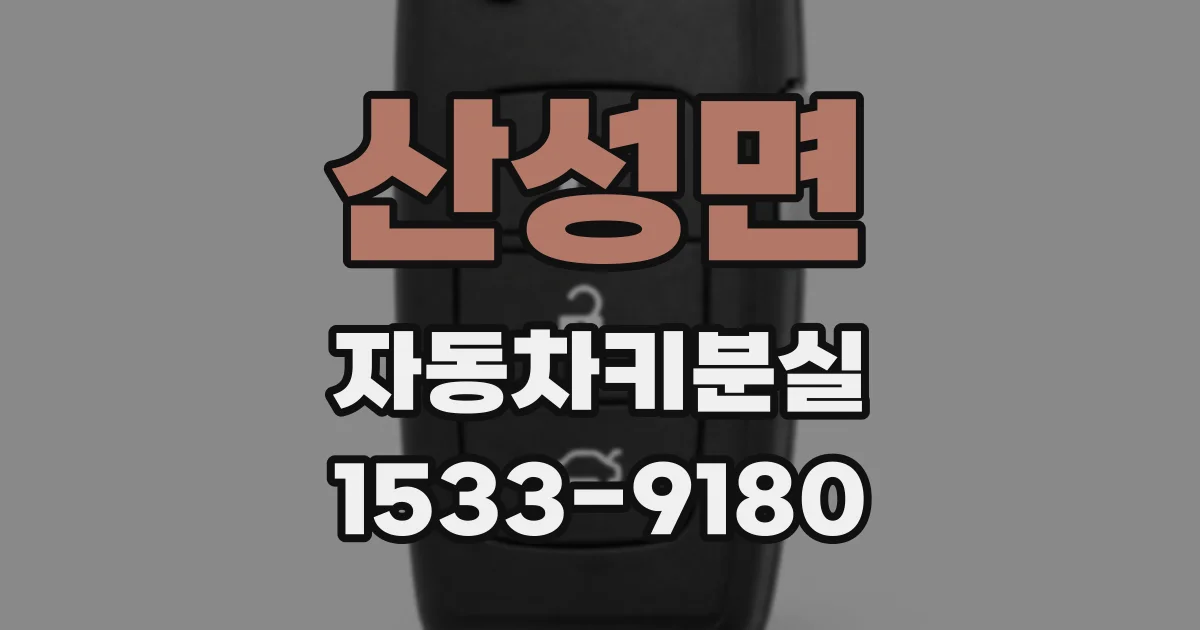 산성면 자동차키분실
