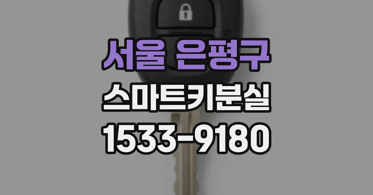 서울 은평구 스마트키분실