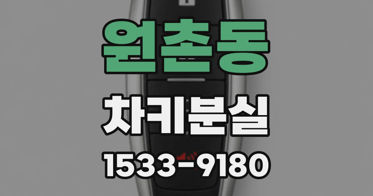 원촌동 차키분실