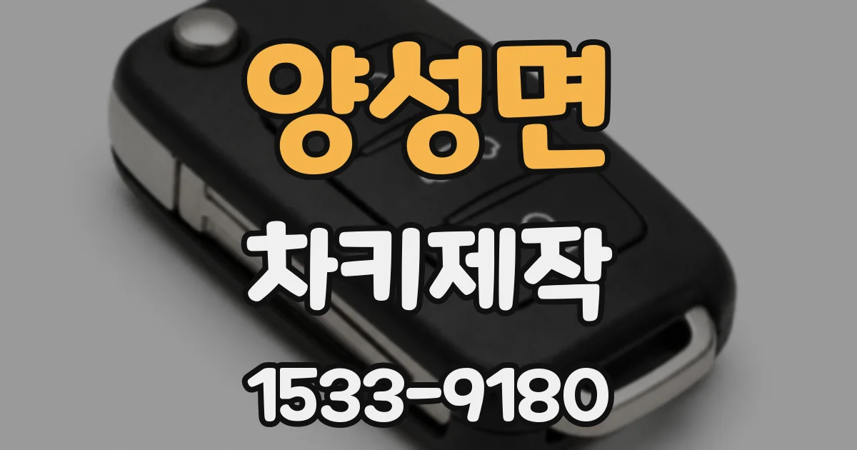양성면 차키제작