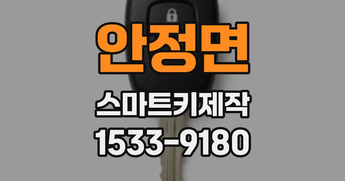 안정면 스마트키제작