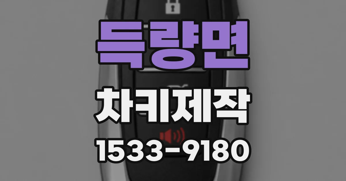 득량면 차키제작