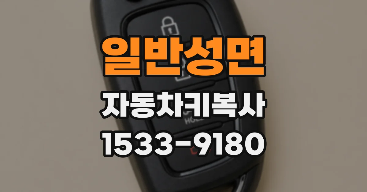 일반성면 자동차키복사