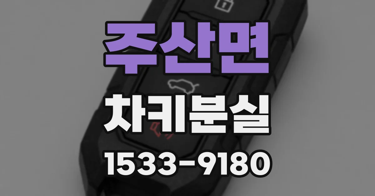 주산면 차키분실