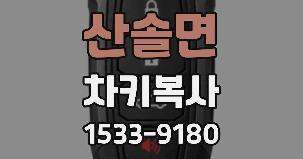 산솔면 차키복사