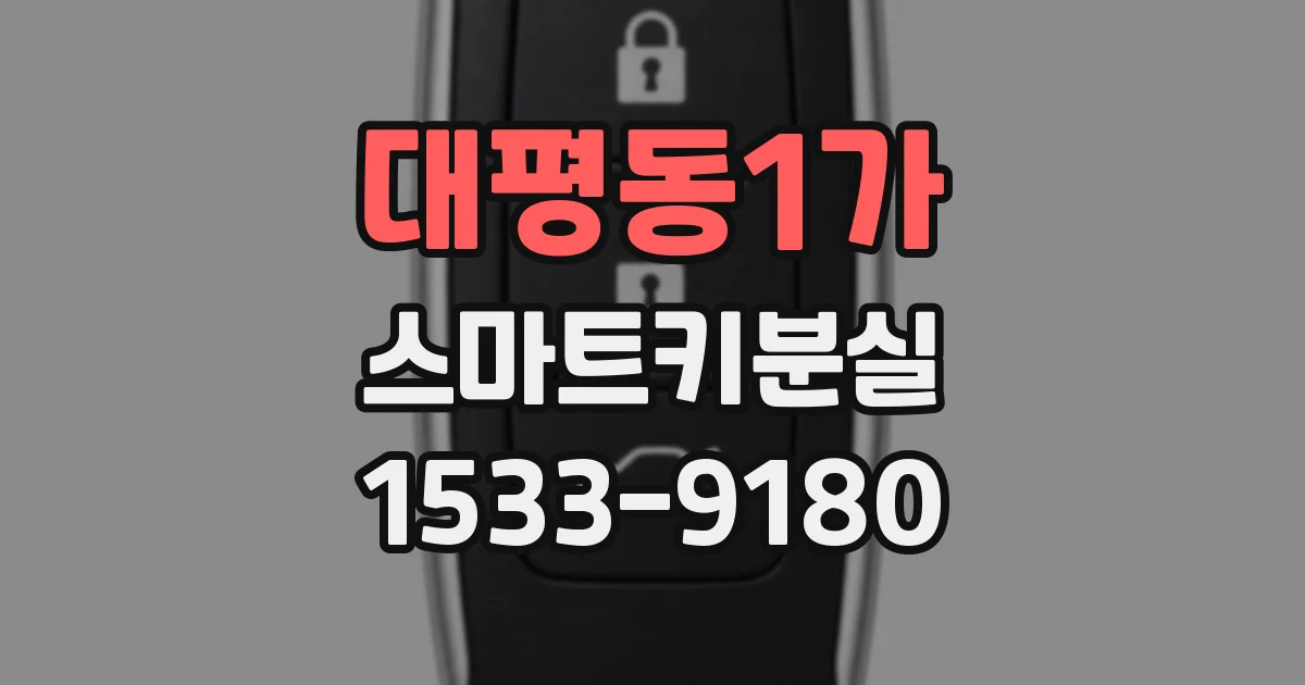 대평동1가 스마트키분실
