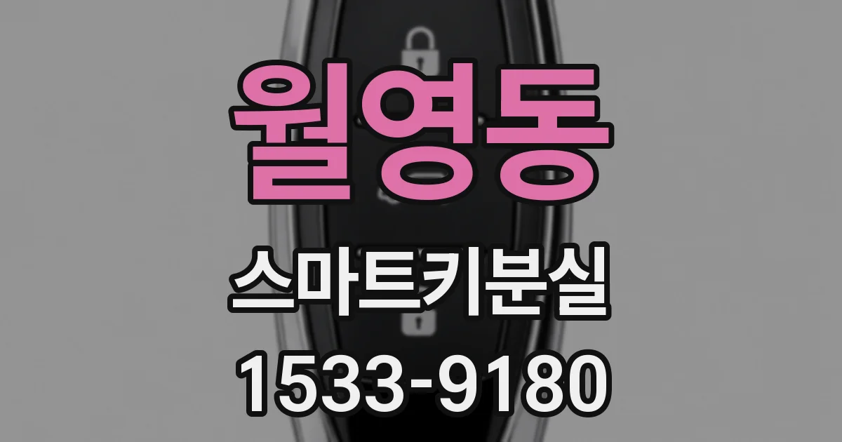 월영동 스마트키분실