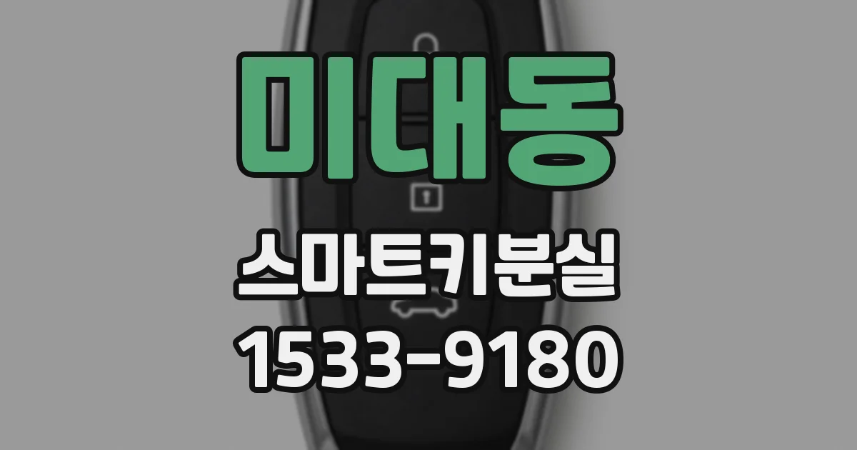 미대동 스마트키분실