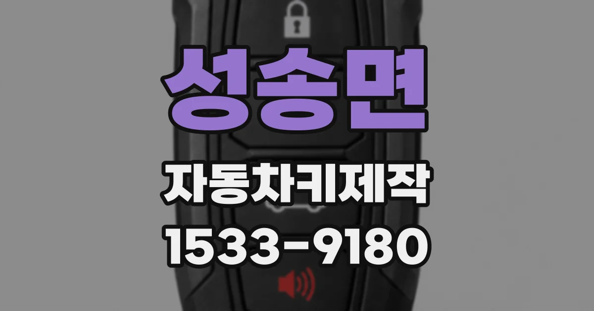 성송면 자동차키제작
