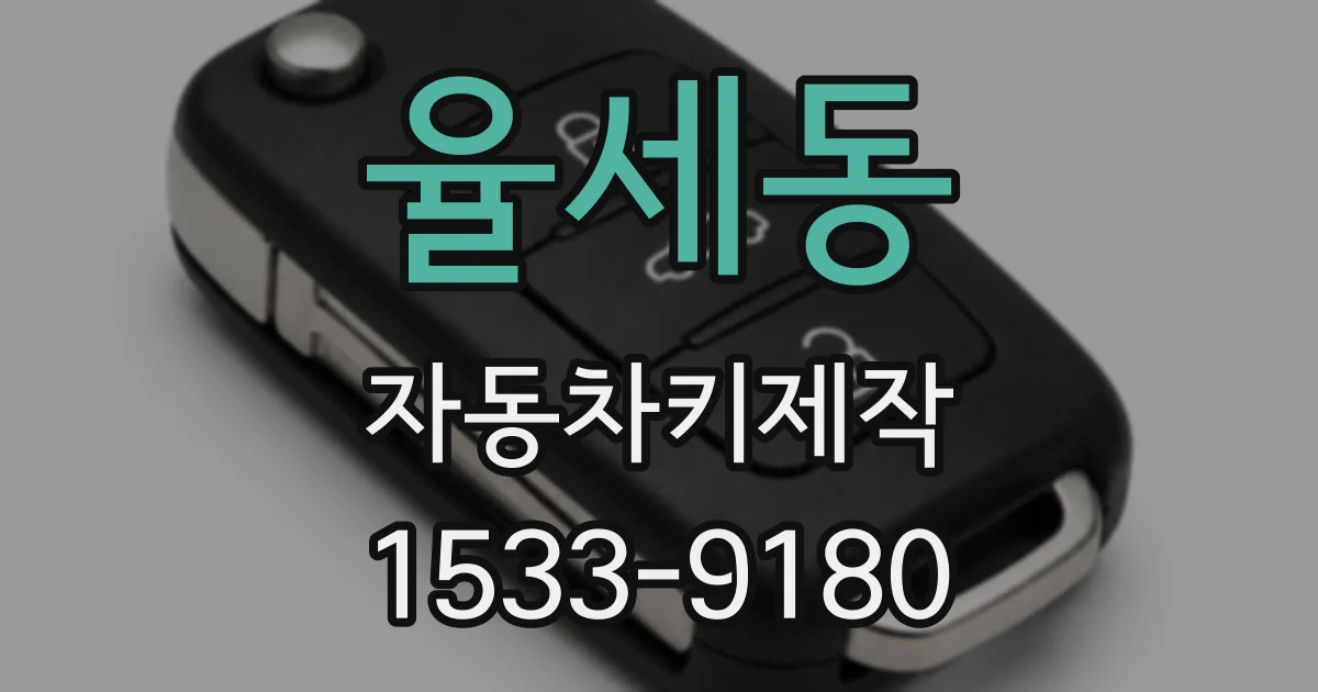 율세동 자동차키제작