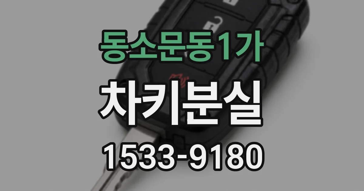 동소문동1가 차키분실