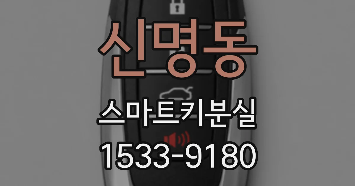 신명동 스마트키분실