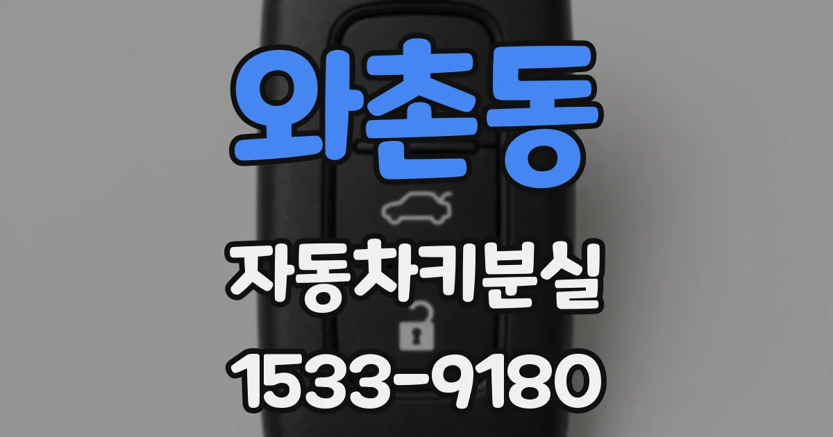 와촌동 자동차키분실