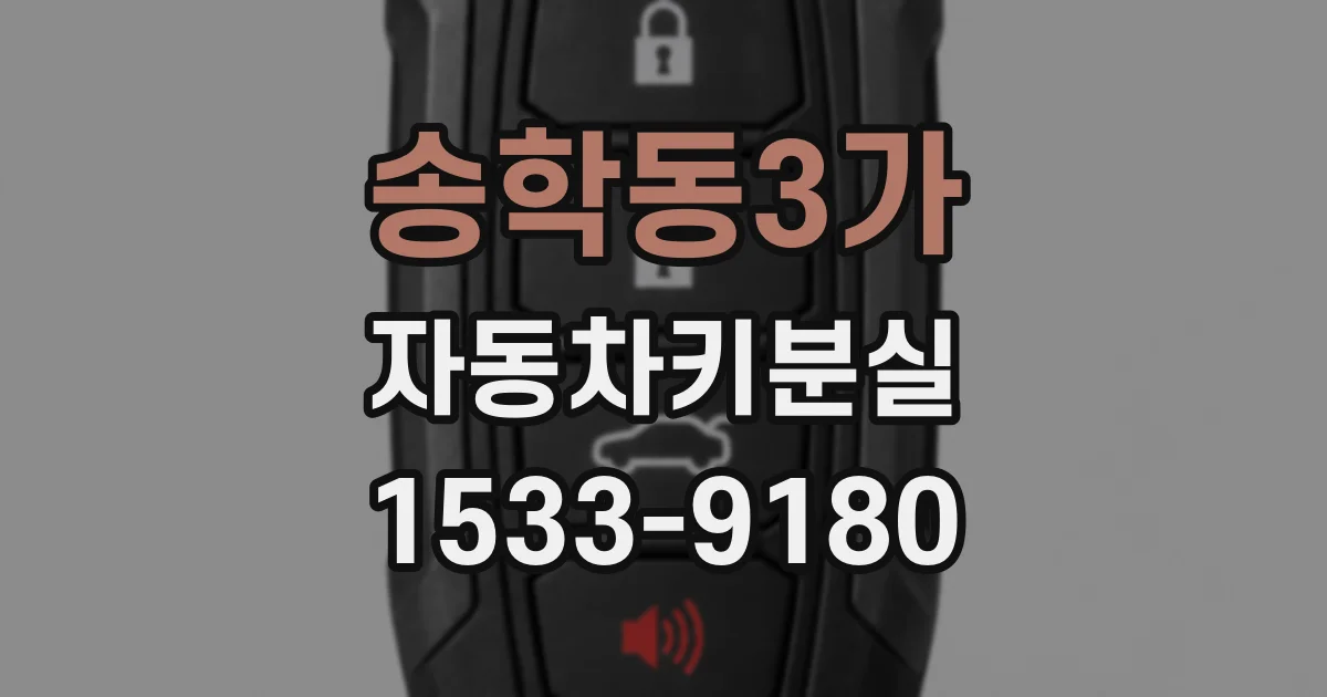송학동3가 자동차키분실
