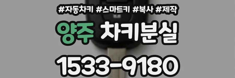 양주 차키분실