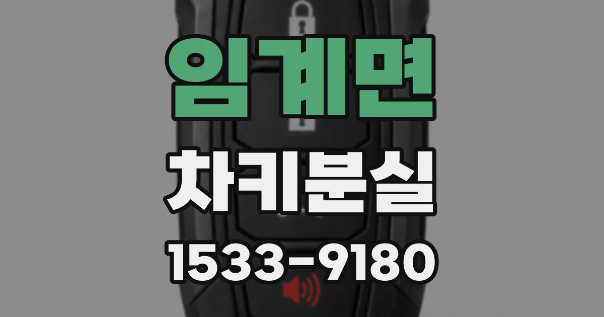 임계면 차키분실