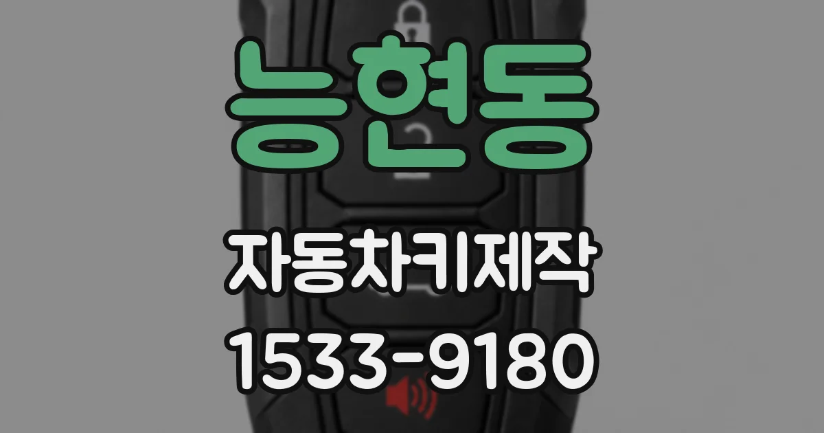 능현동 자동차키제작