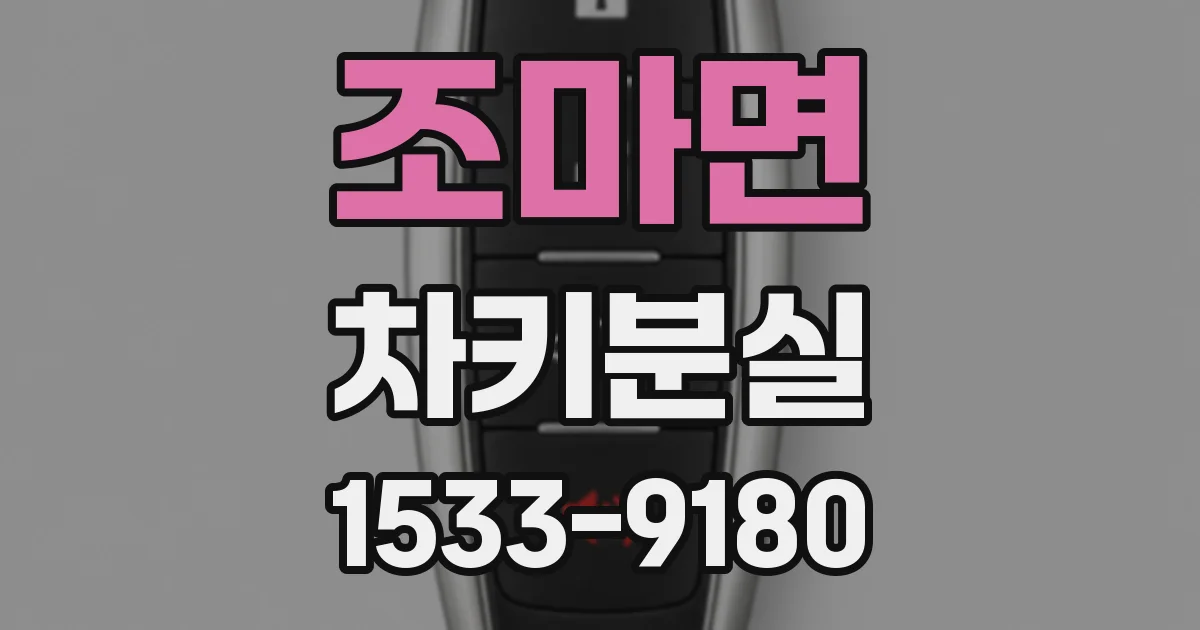 조마면 차키분실