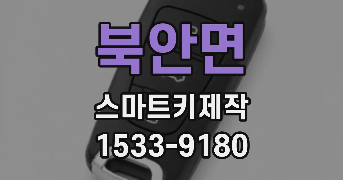 북안면 스마트키제작