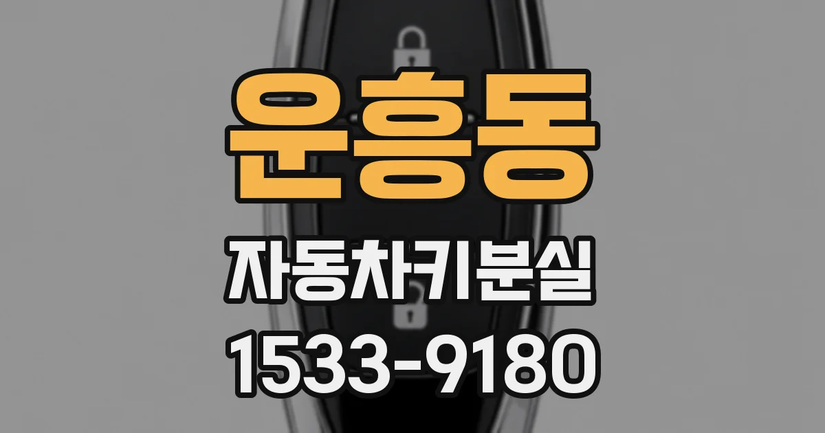 운흥동 자동차키분실