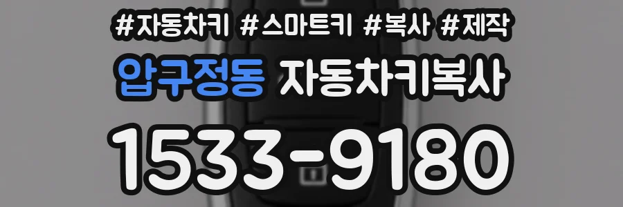 압구정동 자동차키복사