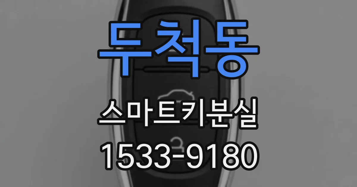 두척동 스마트키분실