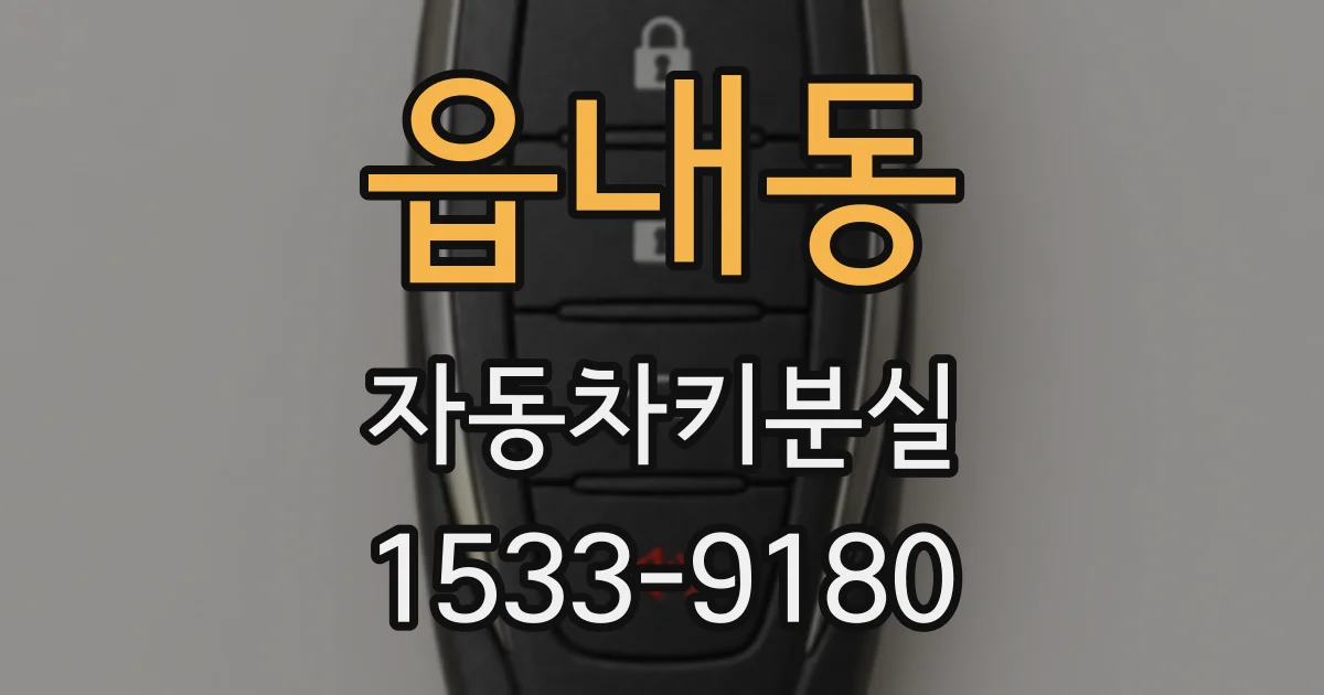 읍내동 자동차키분실