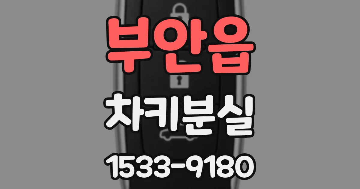 부안읍 차키분실