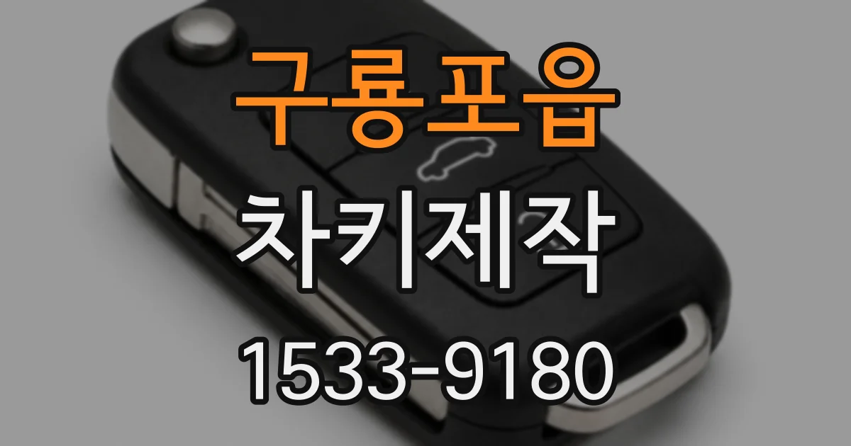 구룡포읍 차키제작