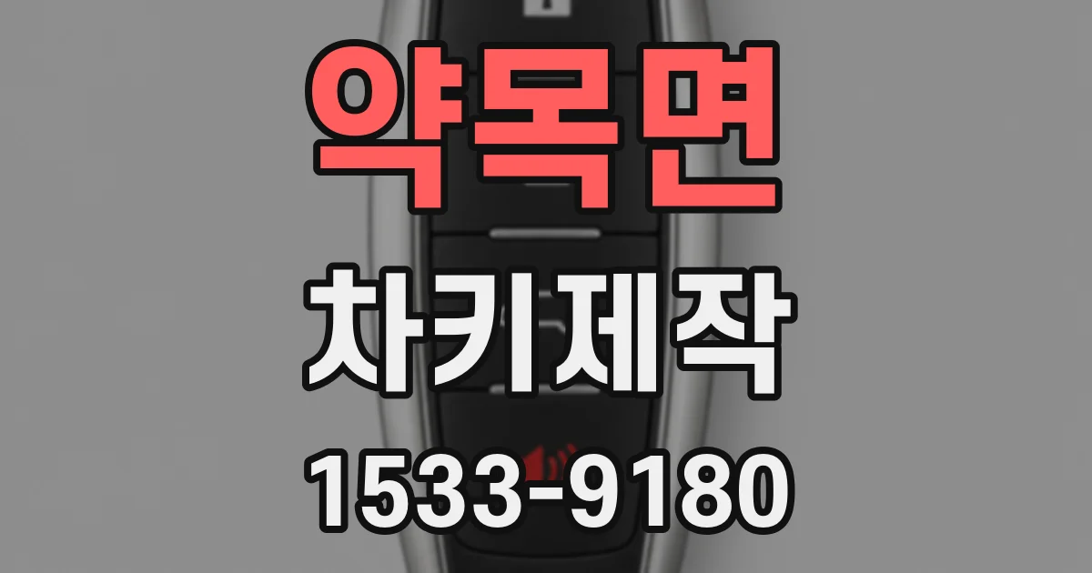 약목면 차키제작
