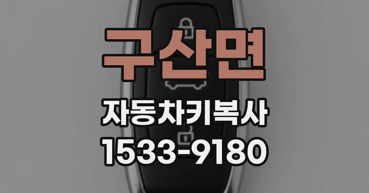 구산면 자동차키복사