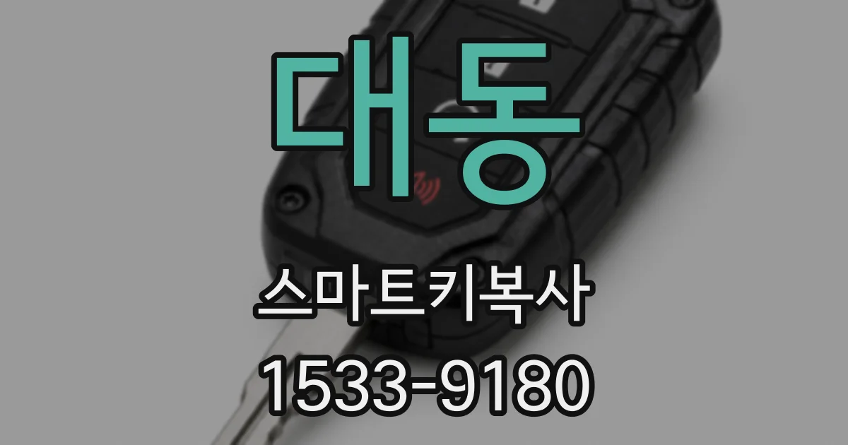 대동 스마트키복사